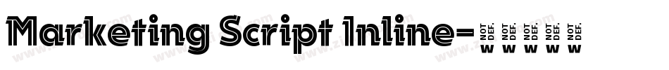 Marketing Script Inline字体转换
